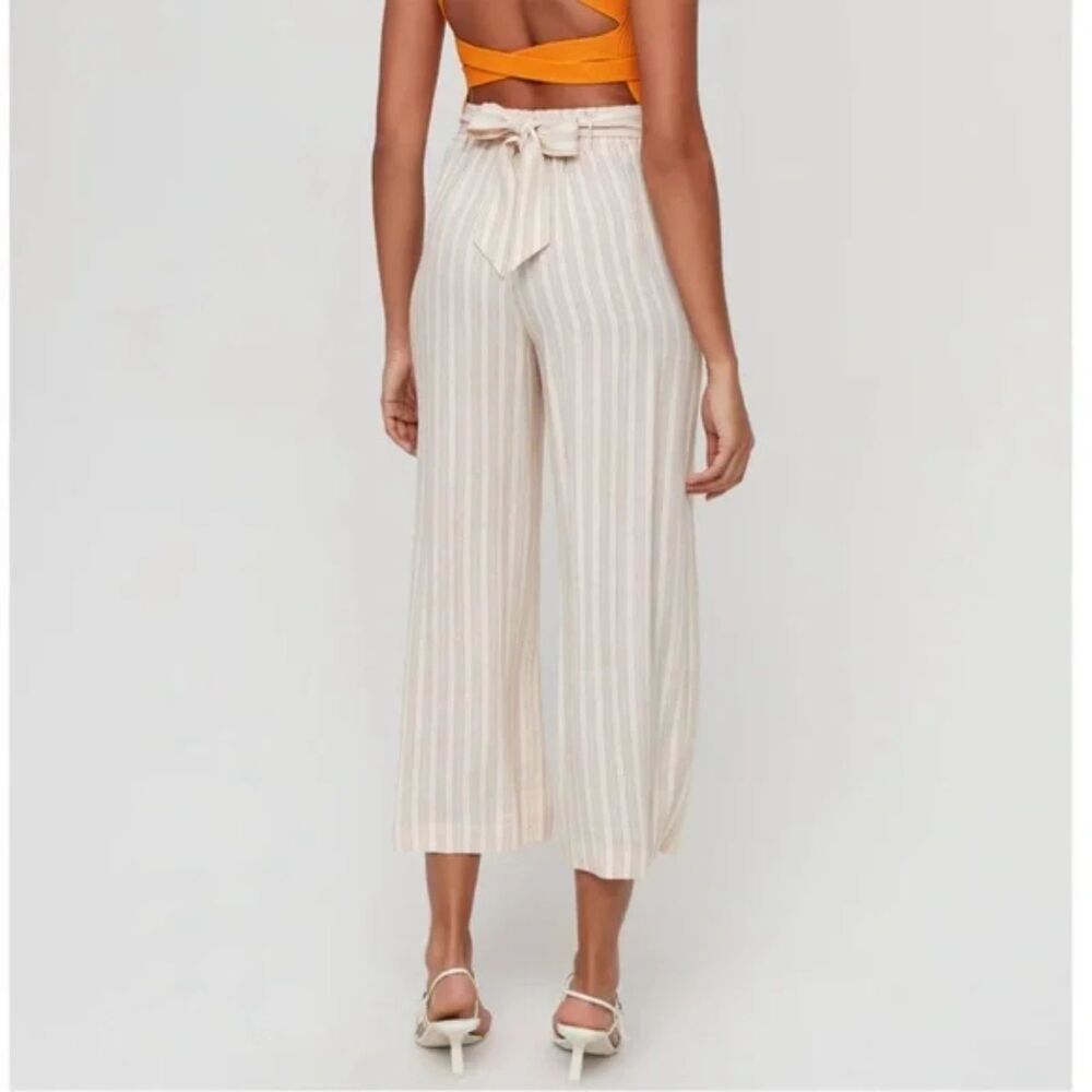 ARITZIA Wilfred Faun Cropped Wide Leg Pant Sz XS‎